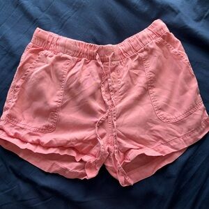 GAP Coral Colored Flowy Drawstring Shorts